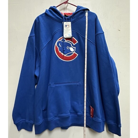 Nike Chicago Cubs MLB men hoodie size XL blue pullover baseball sweatshirt - Picture 6 of 9